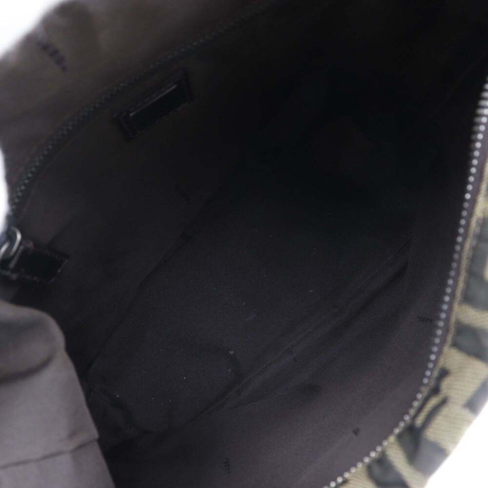FENDI Brown Canvas Zucca Shoulder Bag - Picture 6 of 14